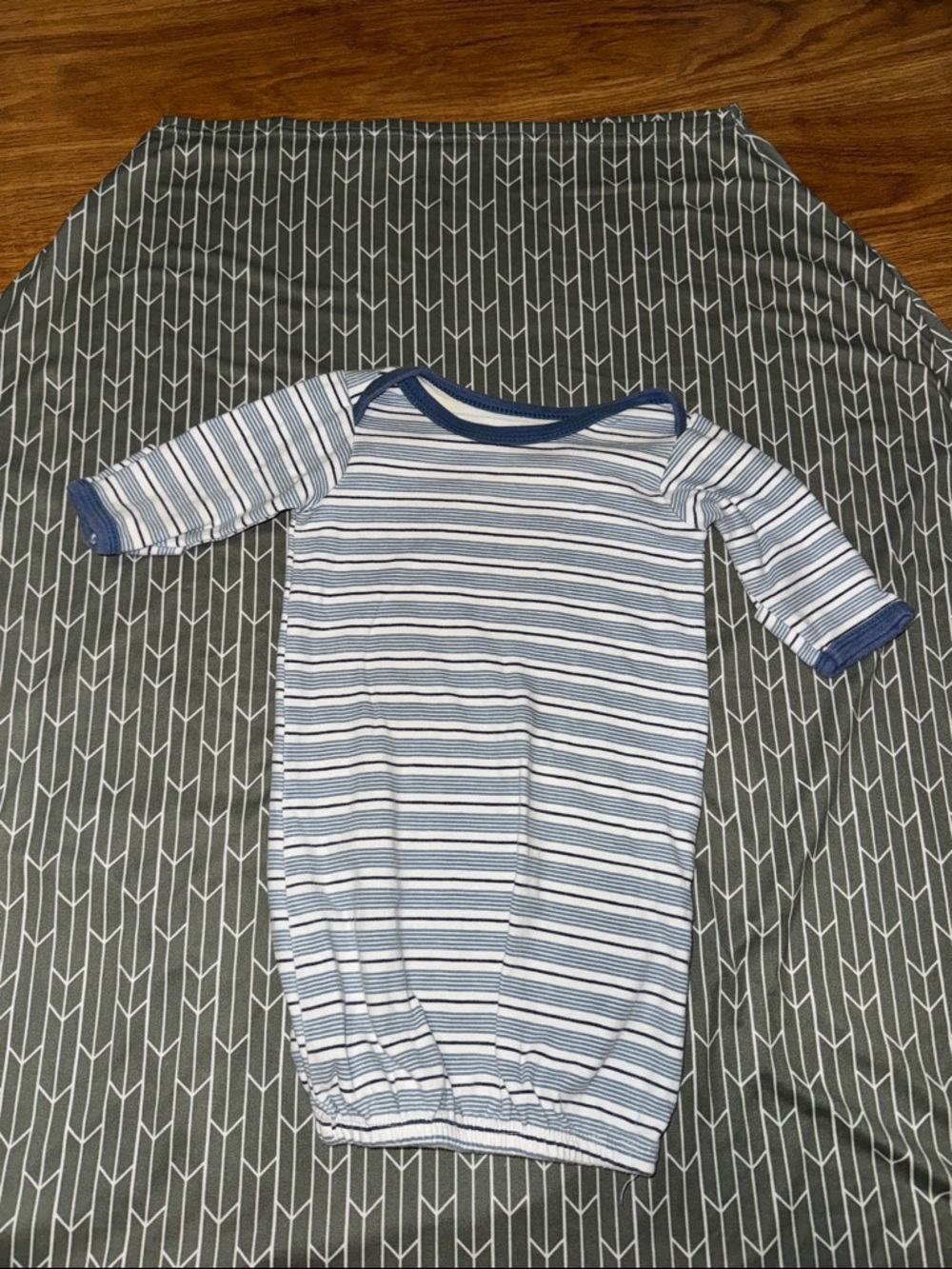 Hudson Baby Blue & White Striped Sleep Sack